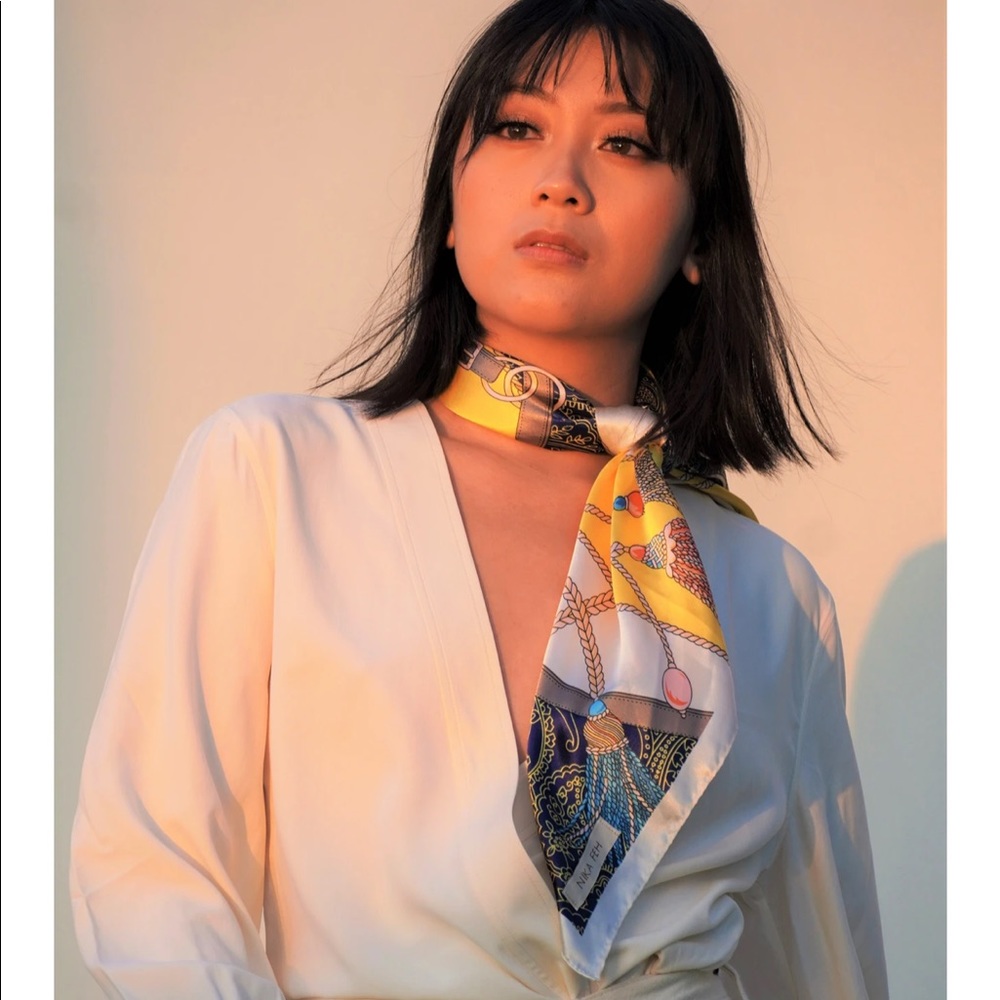 Nïka Feh Vegan Silk Scarf Sarong -Mykonos